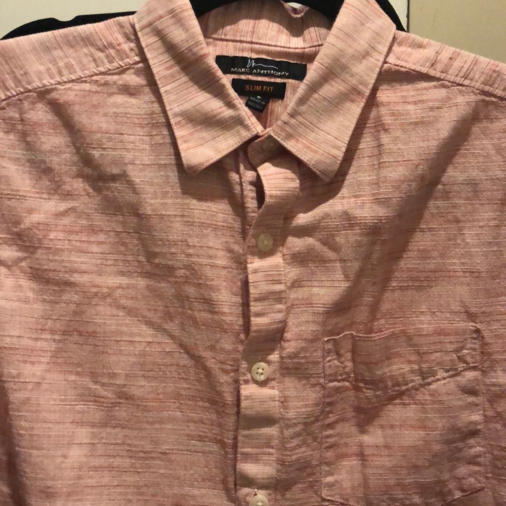 Marc Anthony slim fit short sleeve button down